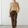 Pantalones cortos de ante con cordones Pantalones cortos de ante con cordones