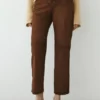 Pantalones cortos de ante con cordones Pantalones cortos de ante con cordones