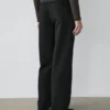 Pantalones de algodón con pinzas Pantalones de algodón con pinzas