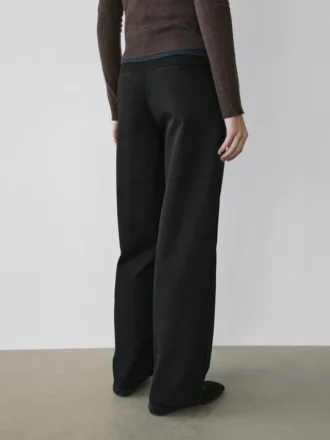 Pantalones de algodón con pinzas