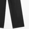 Pantalones de algodón con pinzas Pantalones de algodón con pinzas