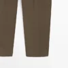 Pantalones de algodón con pinzas dobles Pantalones de algodón con pinzas dobles