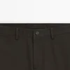 Pantalones de algodón de corte ajustado Pantalones de algodón de corte ajustado