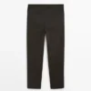 Pantalones de algodón de corte ajustado Pantalones de algodón de corte ajustado