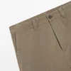 Pantalones de algodón de corte holgado Pantalones de algodón de corte holgado