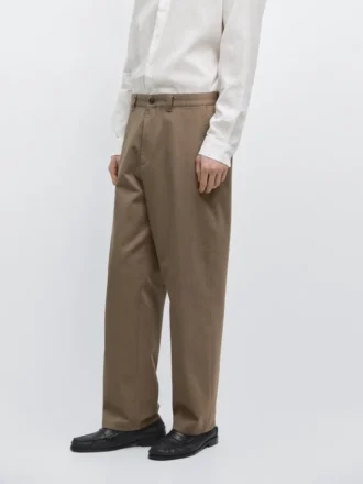 Pantalones de algodón de corte holgado
