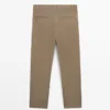 Pantalones de algodón de corte holgado Pantalones de algodón de corte holgado