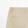 Pantalones de algodón de pierna ancha Pantalones de algodón de pierna ancha