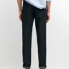 Pantalones de algodón y lino con cinco bolsillos Pantalones de algodón y lino con cinco bolsillos