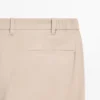 Pantalones de corte ajustado de mezcla de algodón Pantalones de corte ajustado de mezcla de algodón