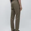 Pantalones de corte ajustado de mezcla de algodón Pantalones de corte ajustado de mezcla de algodón