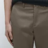 Pantalones de corte ajustado de mezcla de algodón Pantalones de corte ajustado de mezcla de algodón