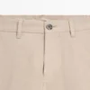 Pantalones de corte ajustado de mezcla de algodón Pantalones de corte ajustado de mezcla de algodón