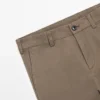 Pantalones de corte cónico con microtextura Pantalones de corte cónico con microtextura