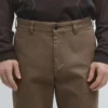 Pantalones de corte cónico con microtextura Pantalones de corte cónico con microtextura
