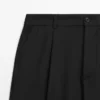 Pantalones de corte holgado con pinzas en mezcla de lana fresca Pantalones de corte holgado con pinzas en mezcla de lana fresca