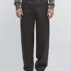 Pantalones de corte holgado en mezcla de lana Pantalones de corte holgado en mezcla de lana