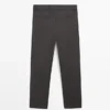 Pantalones de corte holgado en mezcla de lana Pantalones de corte holgado en mezcla de lana