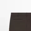 Pantalones de corte holgado en mezcla de lana fresca Pantalones de corte holgado en mezcla de lana fresca