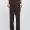 Pantalones de corte holgado en mezcla de lana fresca Pantalones de corte holgado en mezcla de lana fresca