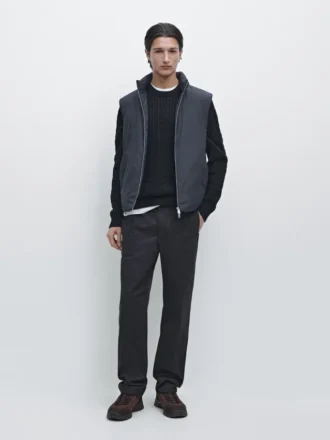Pantalones de corte jogger de mezcla de algodón