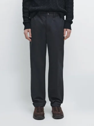 Pantalones de corte jogger de mezcla de algodón