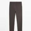 Pantalones de corte jogger de mezcla de algodón Pantalones de corte jogger de mezcla de algodón