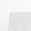 Pantalones de efecto denim de corte ajustado Pantalones de efecto denim de corte ajustado