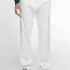 Pantalones de efecto denim de corte ajustado Pantalones de efecto denim de corte ajustado