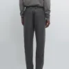 Pantalones de franela de mezcla de lana Pantalones de franela de mezcla de lana