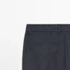 Pantalones de lana con estampado de pata de gallo Pantalones de lana con estampado de pata de gallo