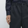 Pantalones de lana con textura fresca Pantalones de lana con textura fresca