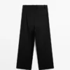 Pantalones de lana extrafina plisados Pantalones de lana extrafina plisados