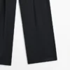 Pantalones de lana extrafina plisados Pantalones de lana extrafina plisados