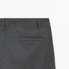 Pantalones de lana fresca con textura Pantalones de lana fresca con textura