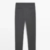 Pantalones de lana fresca con textura Pantalones de lana fresca con textura