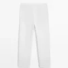 Pantalones de lino de corte cónico Pantalones de lino de corte cónico