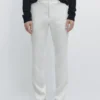 Pantalones de lino de corte cónico Pantalones de lino de corte cónico