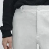 Pantalones de lino de corte cónico Pantalones de lino de corte cónico