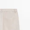 Pantalones de lino de corte semi-jogger Pantalones de lino de corte semi-jogger