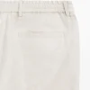 Pantalones de lino ligeros con detalle en espiga Pantalones de lino ligeros con detalle en espiga