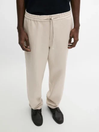 Pantalones de lino Total Look con detalle en la cintura