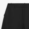 Pantalones de mezcla de lana con detalle de costura Pantalones de mezcla de lana con detalle de costura