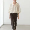 Pantalones de piel napa Pantalones de piel napa