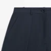 Pantalones de pierna ancha de mezcla de algodón Pantalones de pierna ancha de mezcla de algodón