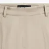 Pantalones de pierna recta de mezcla de lino Pantalones de pierna recta de mezcla de lino