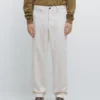 Pantalones de sarga de algodón con cintura elástica Pantalones de sarga de algodón con cintura elástica