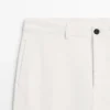 Pantalones de sarga de algodón con cintura elástica Pantalones de sarga de algodón con cintura elástica