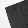 Pantalones de sarga de mezcla de lana Pantalones de sarga de mezcla de lana