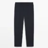 Pantalones de traje a cuadros de mezcla de lana fresca Pantalones de traje a cuadros de mezcla de lana fresca
